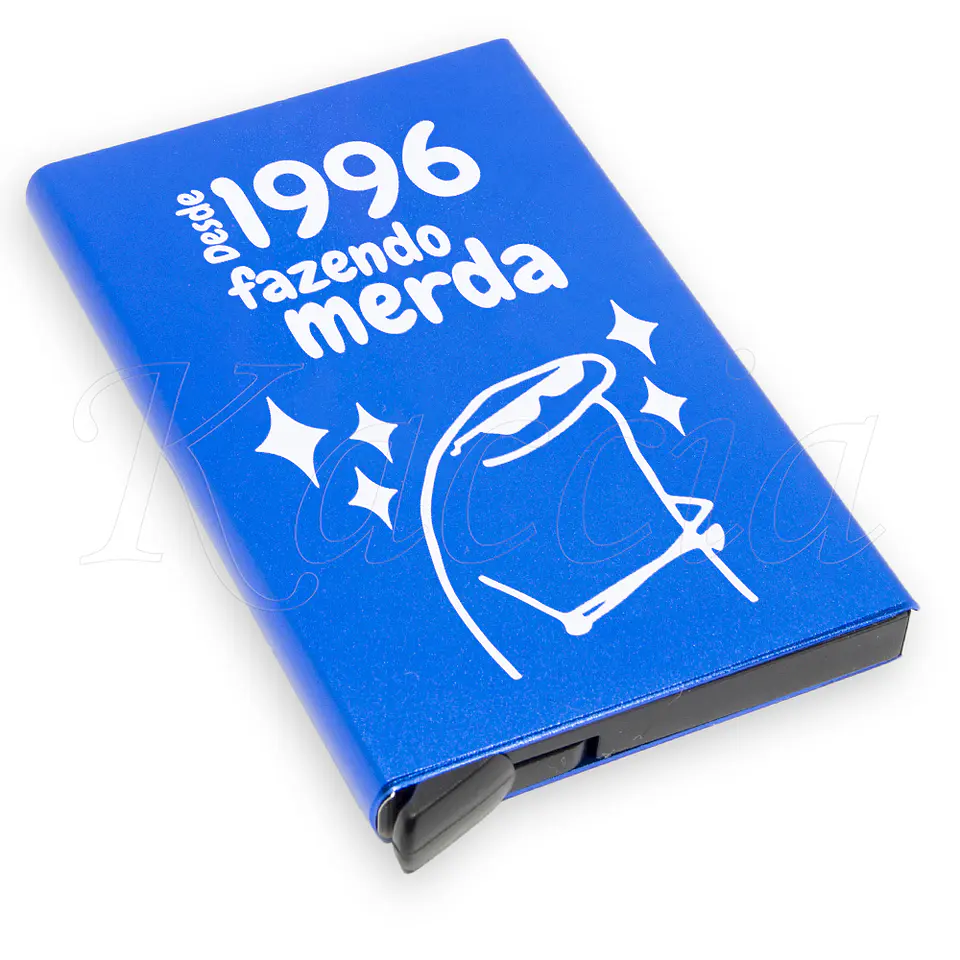 Porta-Cartões Personalizado Fazendo M*rda Flork 3