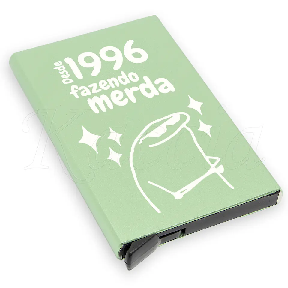 Porta-Cartões Personalizado Fazendo M*rda Flork 4