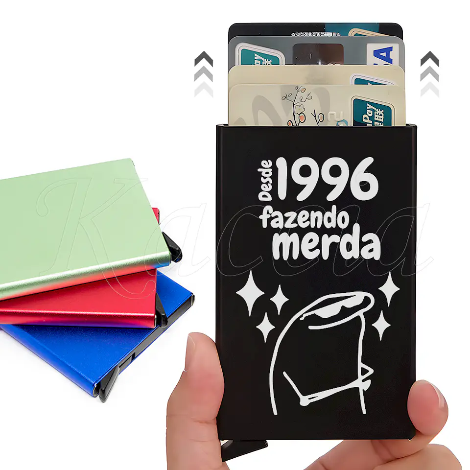 Porta-Cartões Personalizado Fazendo M*rda Flork 1