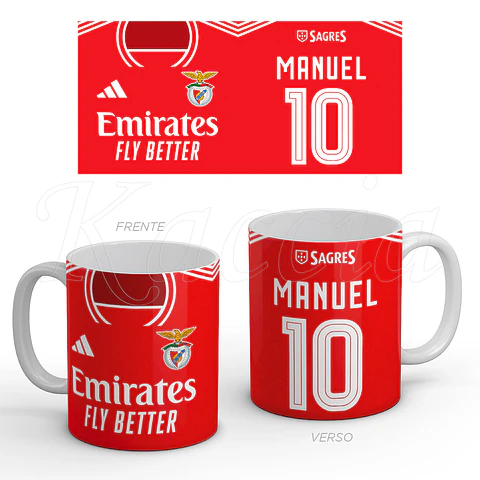 Caneca Personalizada Camisola SL Benfica