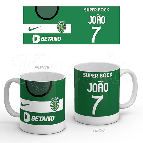 Caneca Personalizada Camisola Sporting CP
