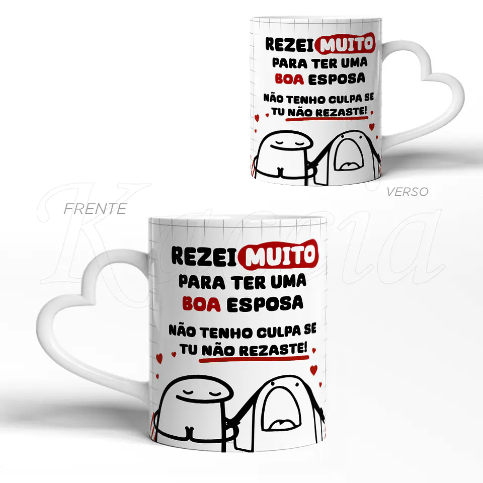 Caneca Personalizada Rezei Muito Namorada/Esposa Flork 3