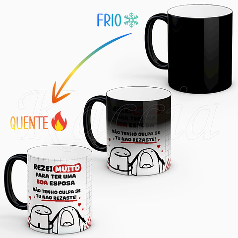 Caneca Personalizada Rezei Muito Namorada/Esposa Flork