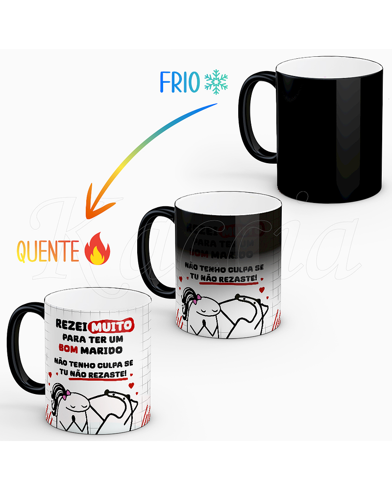 Caneca Personalizável Rezei Muito Namorado/Marido Flork