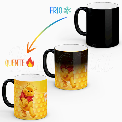 Caneca Personalizada Winnie Pooh com Nome