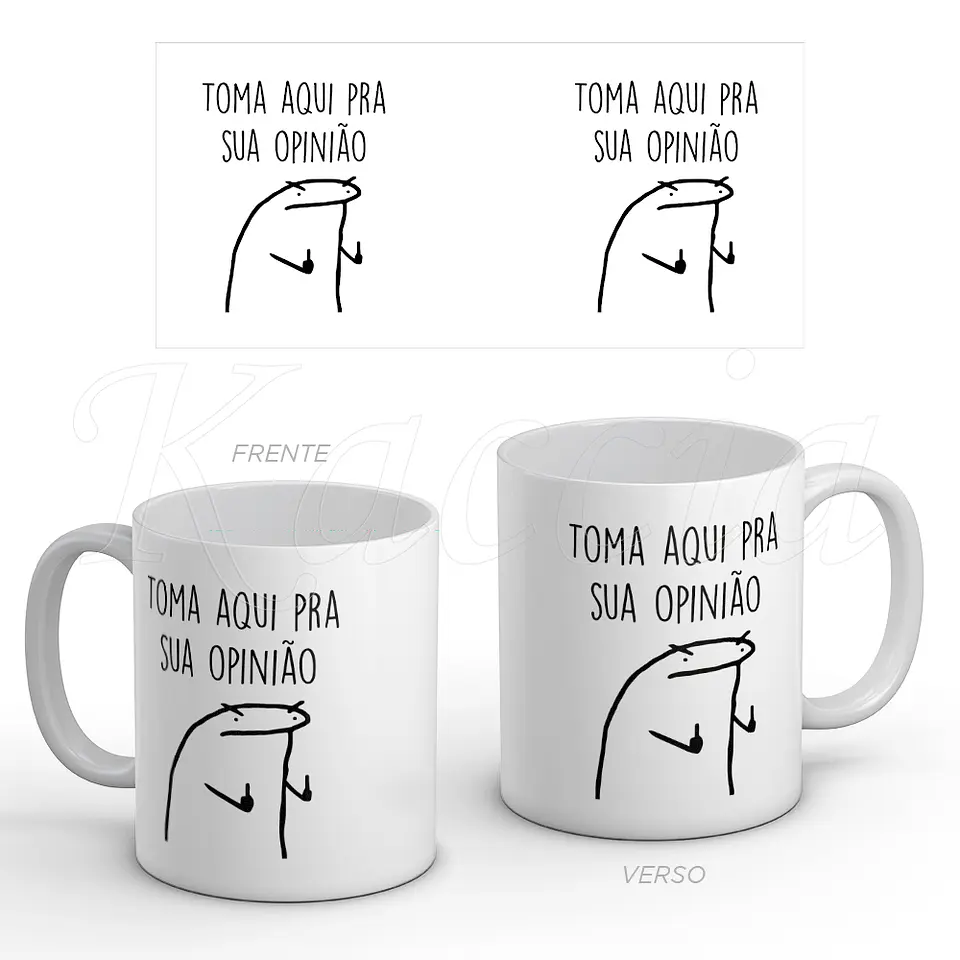 Caneca Toma Pra Sua Opinião Flork 1