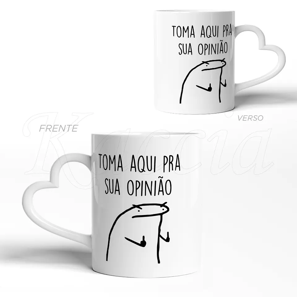 Caneca Toma Pra Sua Opinião Flork 3