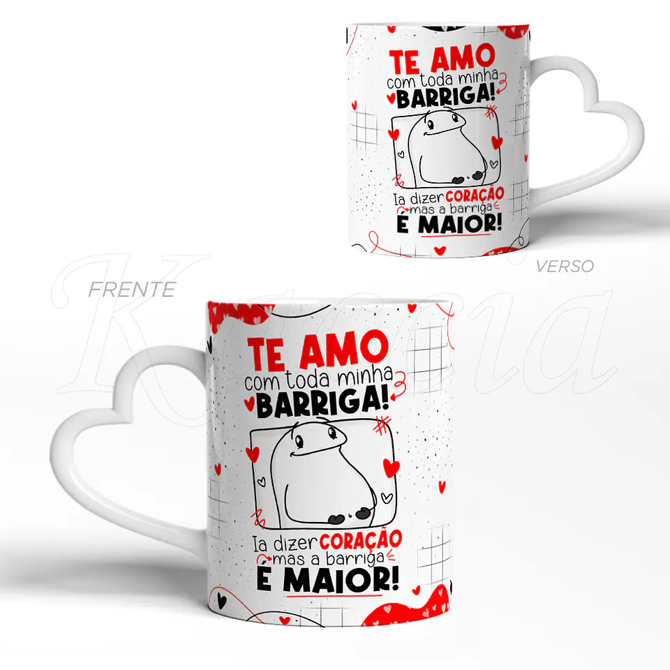 Caneca Te Amo Barriga Flork Namorados 3