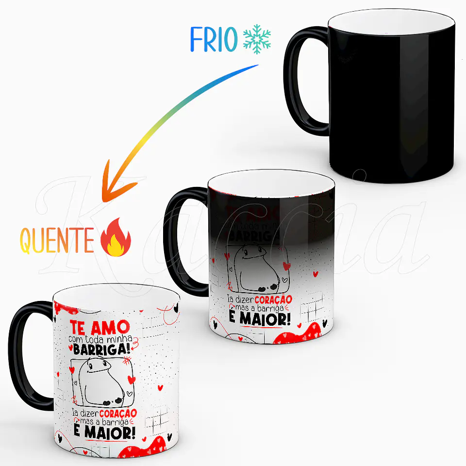 Caneca Te Amo Barriga Flork Namorados 2