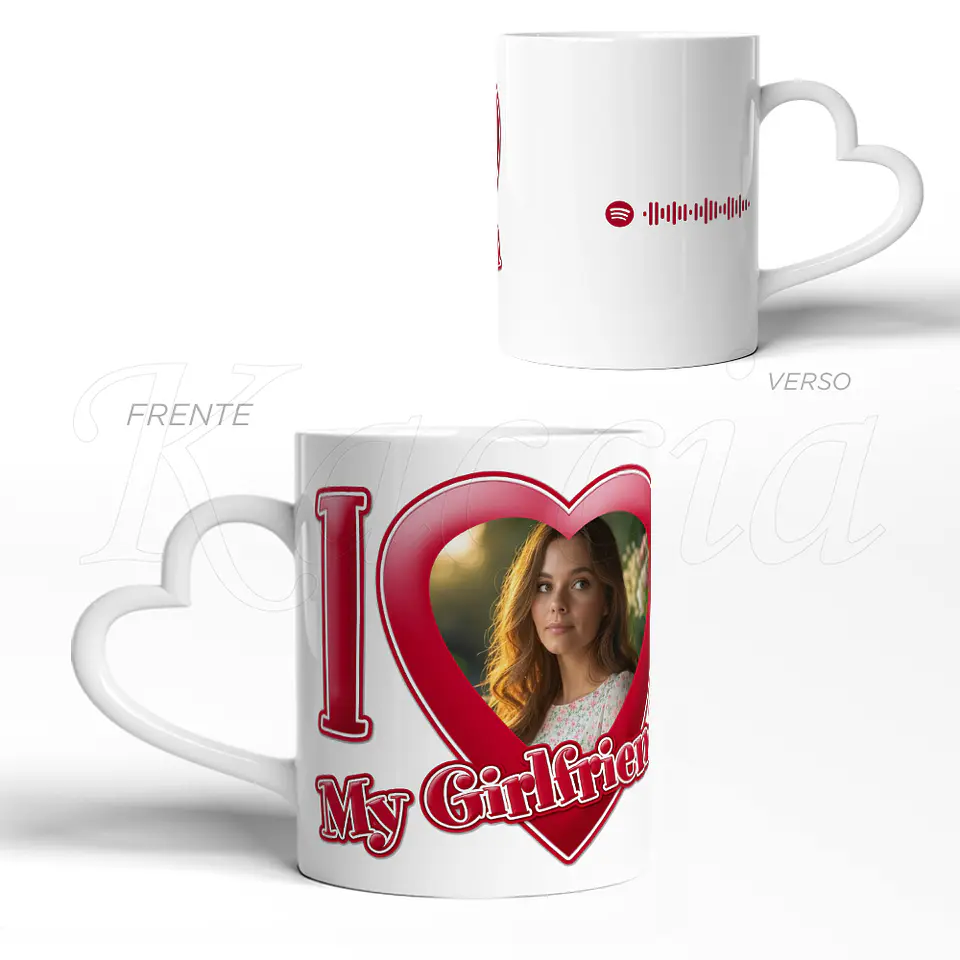 Caneca Spotify Personalizada I Love My Boyfriend Namorado 6