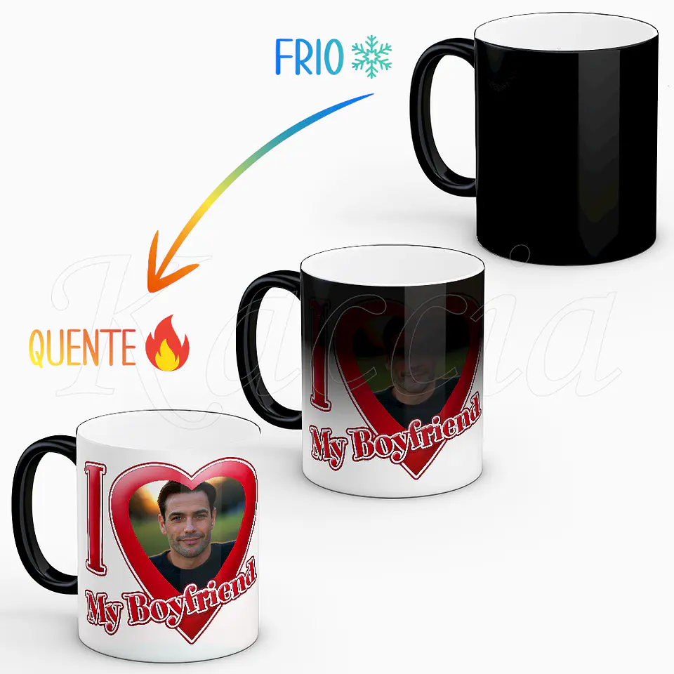 Caneca Spotify Personalizada I Love My Boyfriend Namorado 2