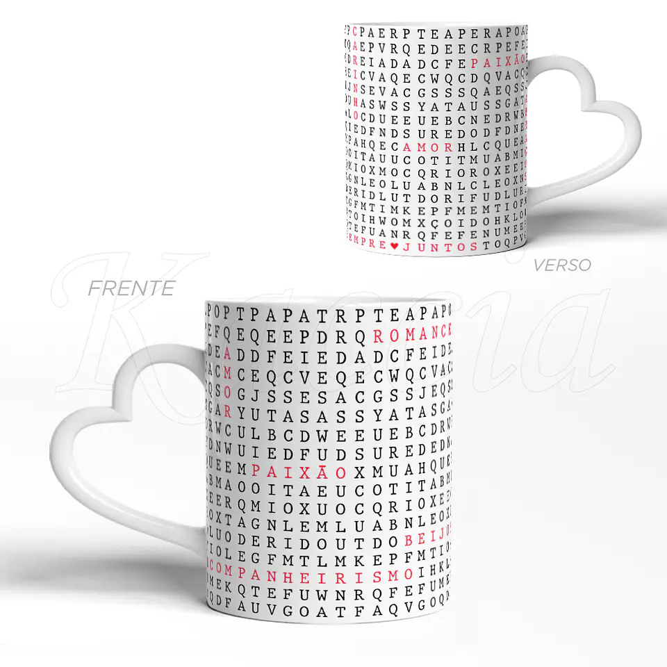 Caneca Sopa de Letras Sempre Juntos 3