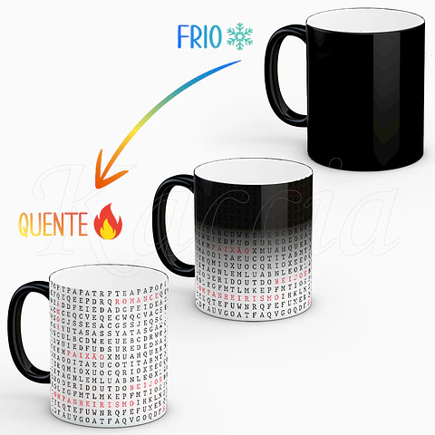 Caneca Sopa de Letras Sempre Juntos