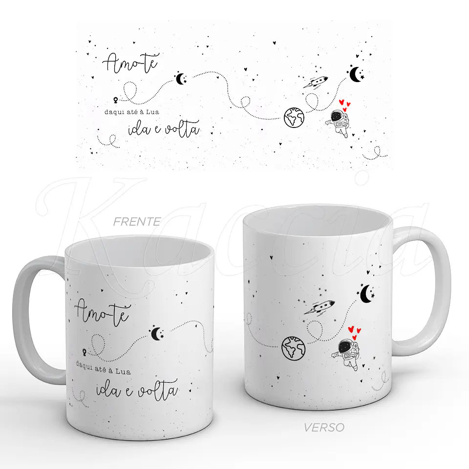 Caneca Amo-te Até à Lua Ida e Volta 1