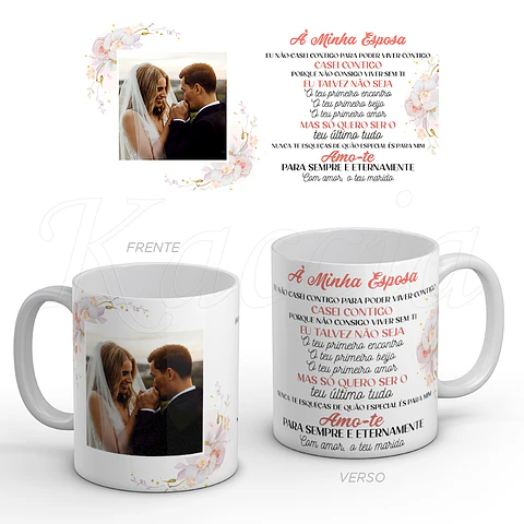 Caneca Personalizada À Minha Esposa Casamento