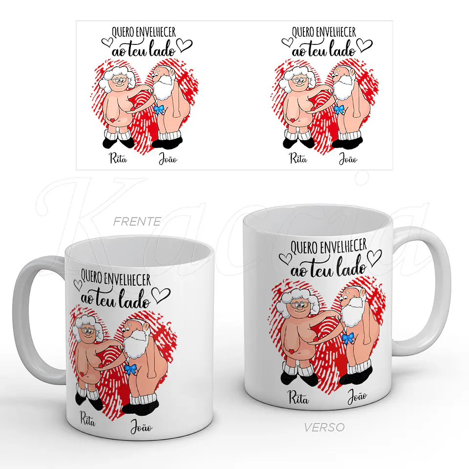 Caneca Personalizada Envelhecer ao Teu Lado 1