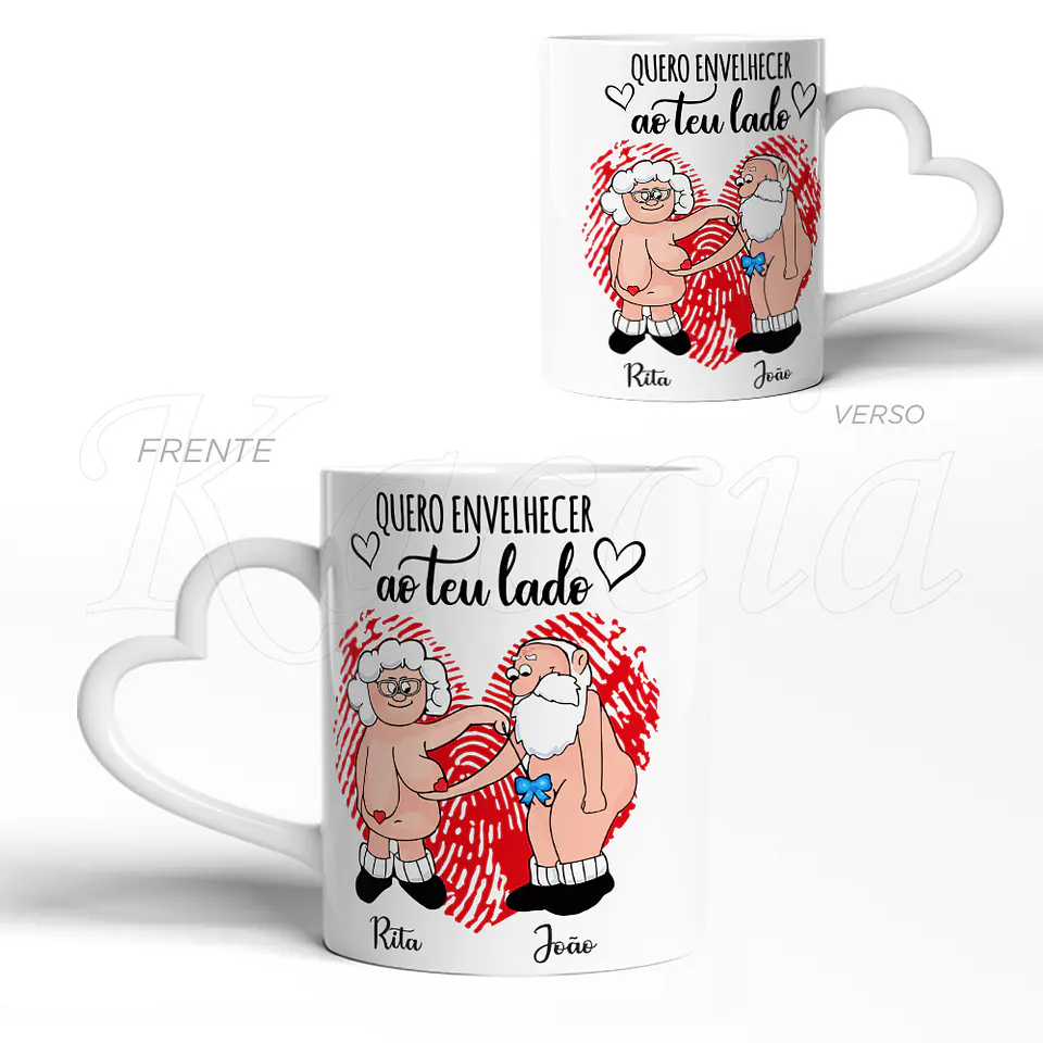 Caneca Personalizada Envelhecer ao Teu Lado 3