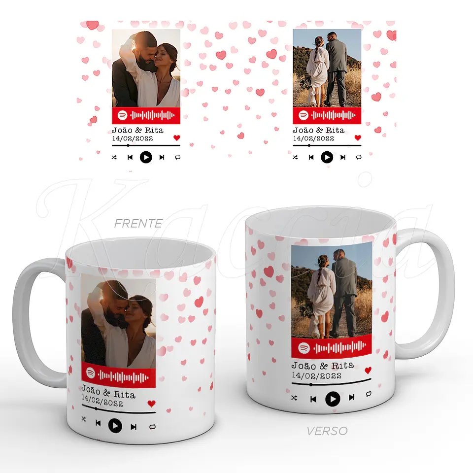 Caneca Personalizada Spotify Lovers 1