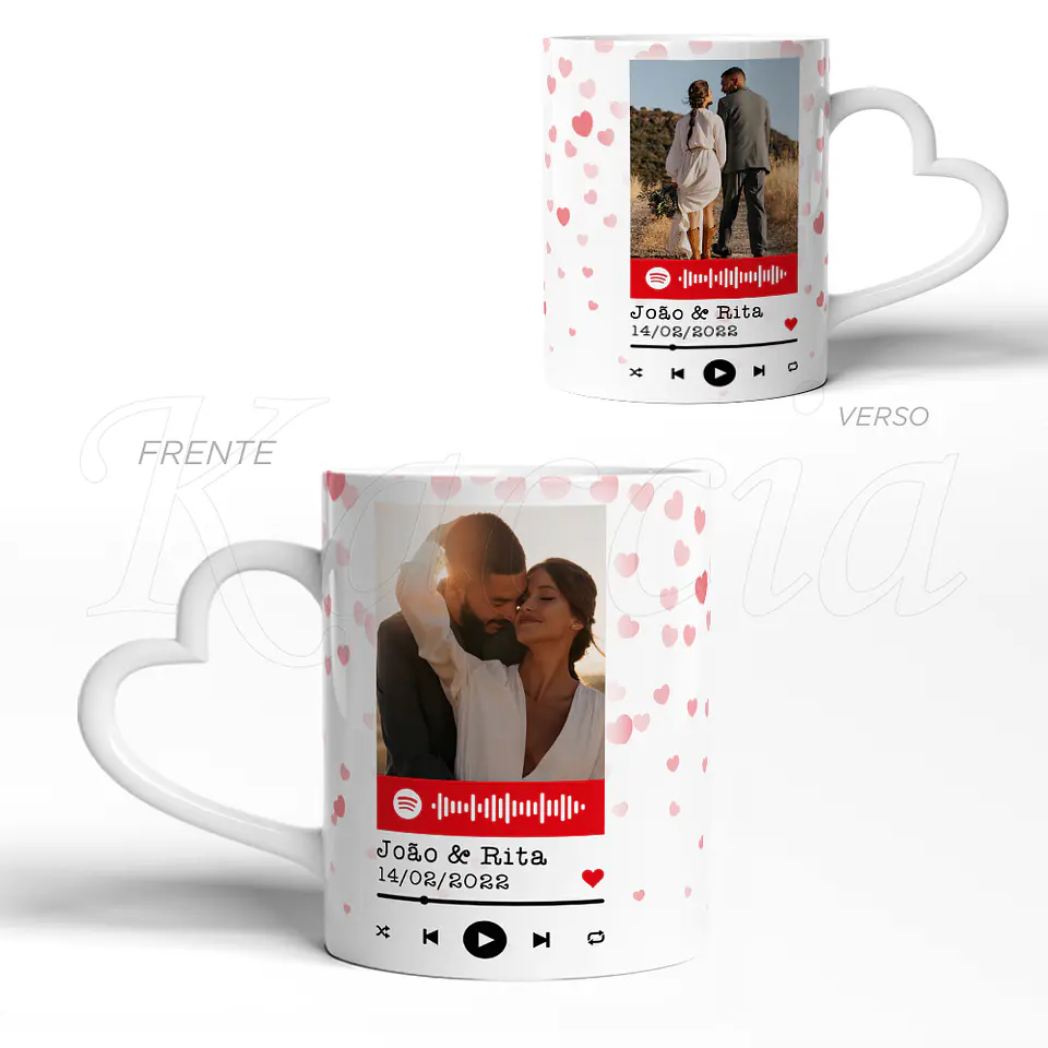 Caneca Personalizada Spotify Lovers 3