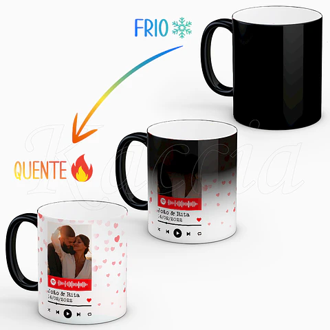 Caneca Personalizada Spotify Lovers