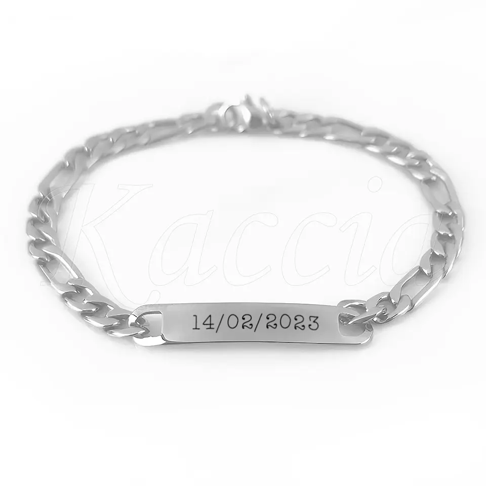 Pulseira Personalizada Homem Merley Aço Inox 3