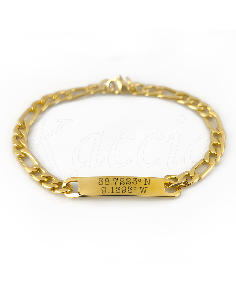 Pulseira Homem Personalizável em Aço Merley