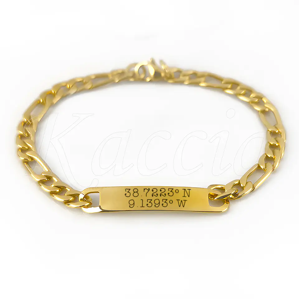 Pulseira Personalizada Homem Merley Aço Inox 4