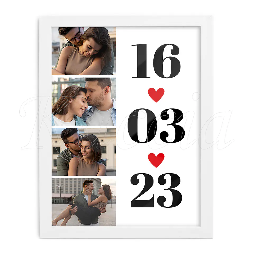 Quadro Personalizado Data Especial com Fotos 4
