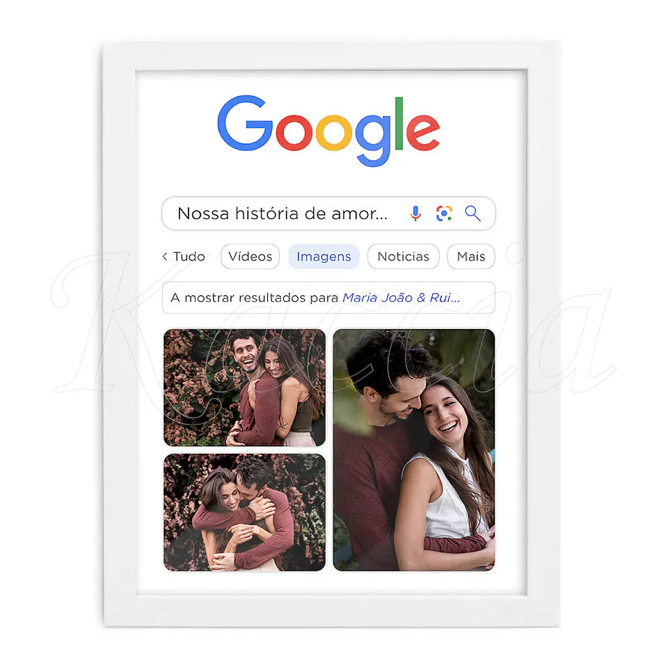 Quadro Personalizado Pesquisa do Google com Fotos 3