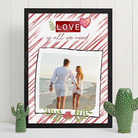 Quadro Personalizado Love is All We Need