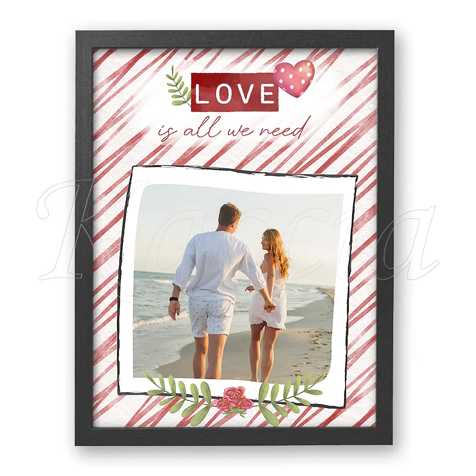 Quadro Personalizado Love is All We Need 4