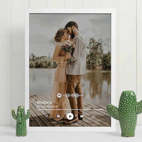Quadro Spotify Personalizado Bohemic com Foto