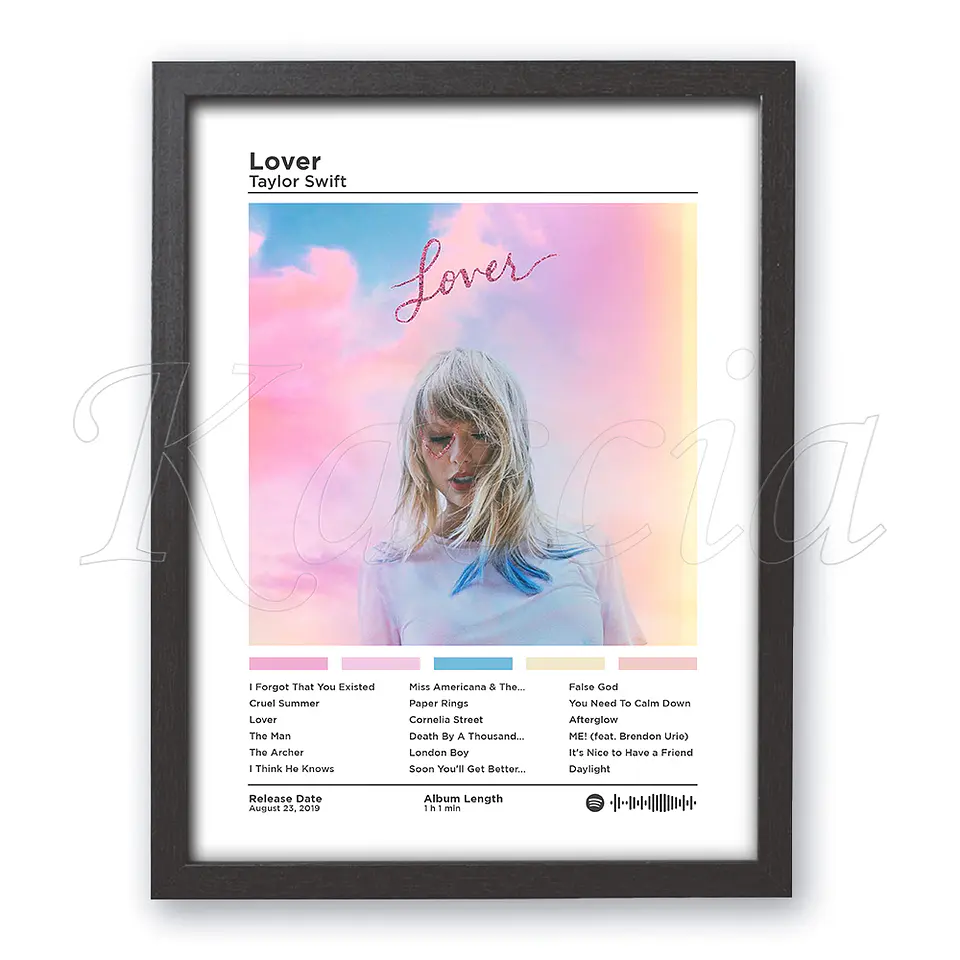Quadro Spotify Personalizado Álbum do teu Artista Favorito 5