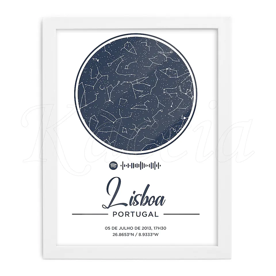 Quadro Mapa das Estrelas Spotify Classy 3