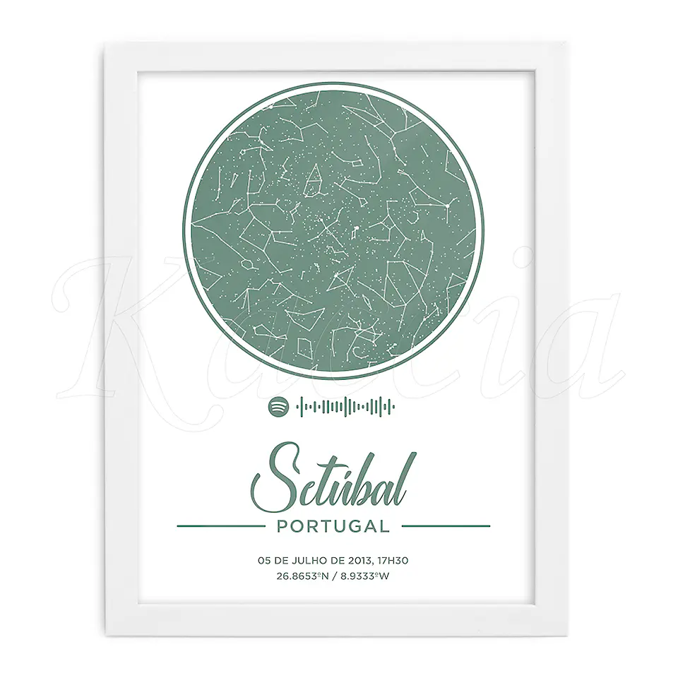 Quadro Mapa das Estrelas Spotify Classy 7