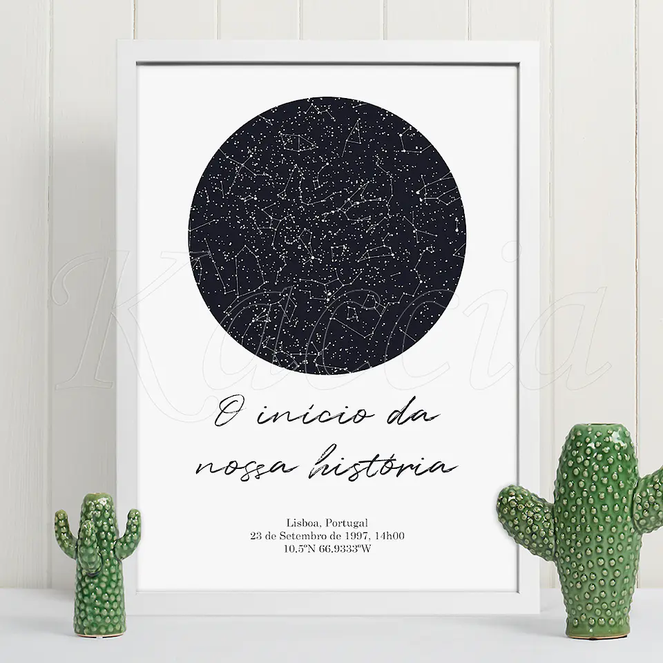 Quadro Mapa das Estrelas Circular 1