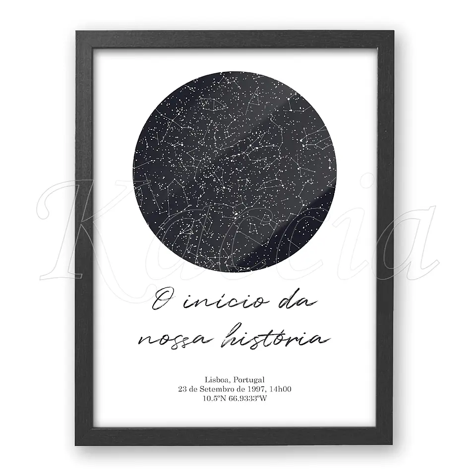 Quadro Mapa das Estrelas Circular 4