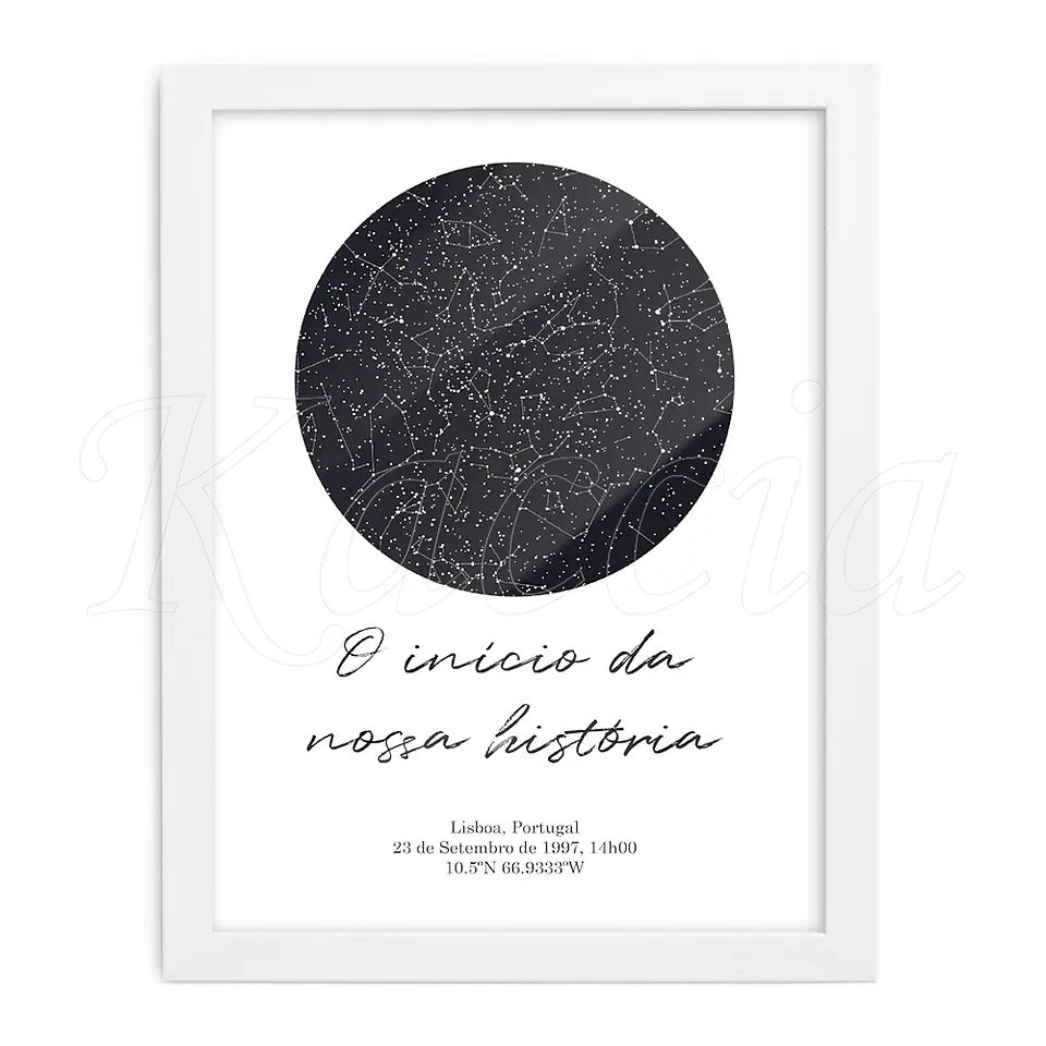 Quadro Mapa das Estrelas Circular 3