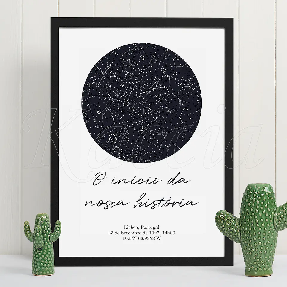 Quadro Mapa das Estrelas Circular 2