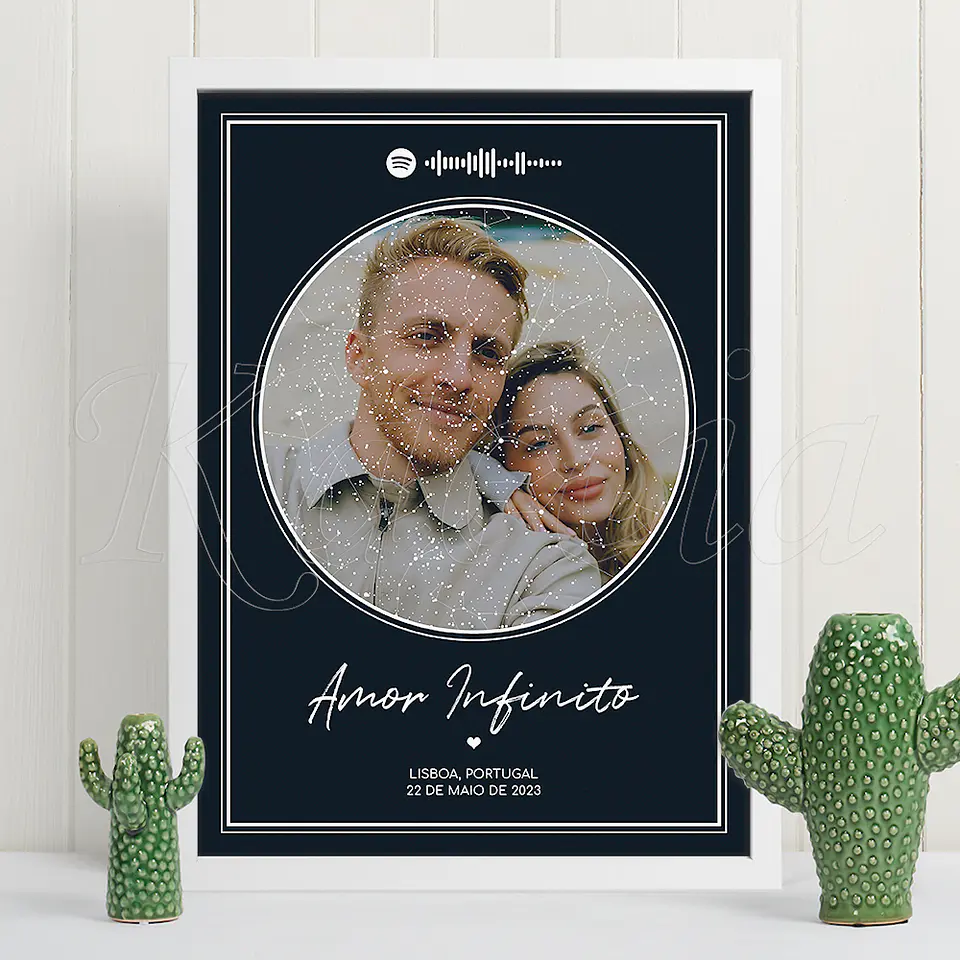 Quadro Mapa das Estrelas Foto Spotify 1