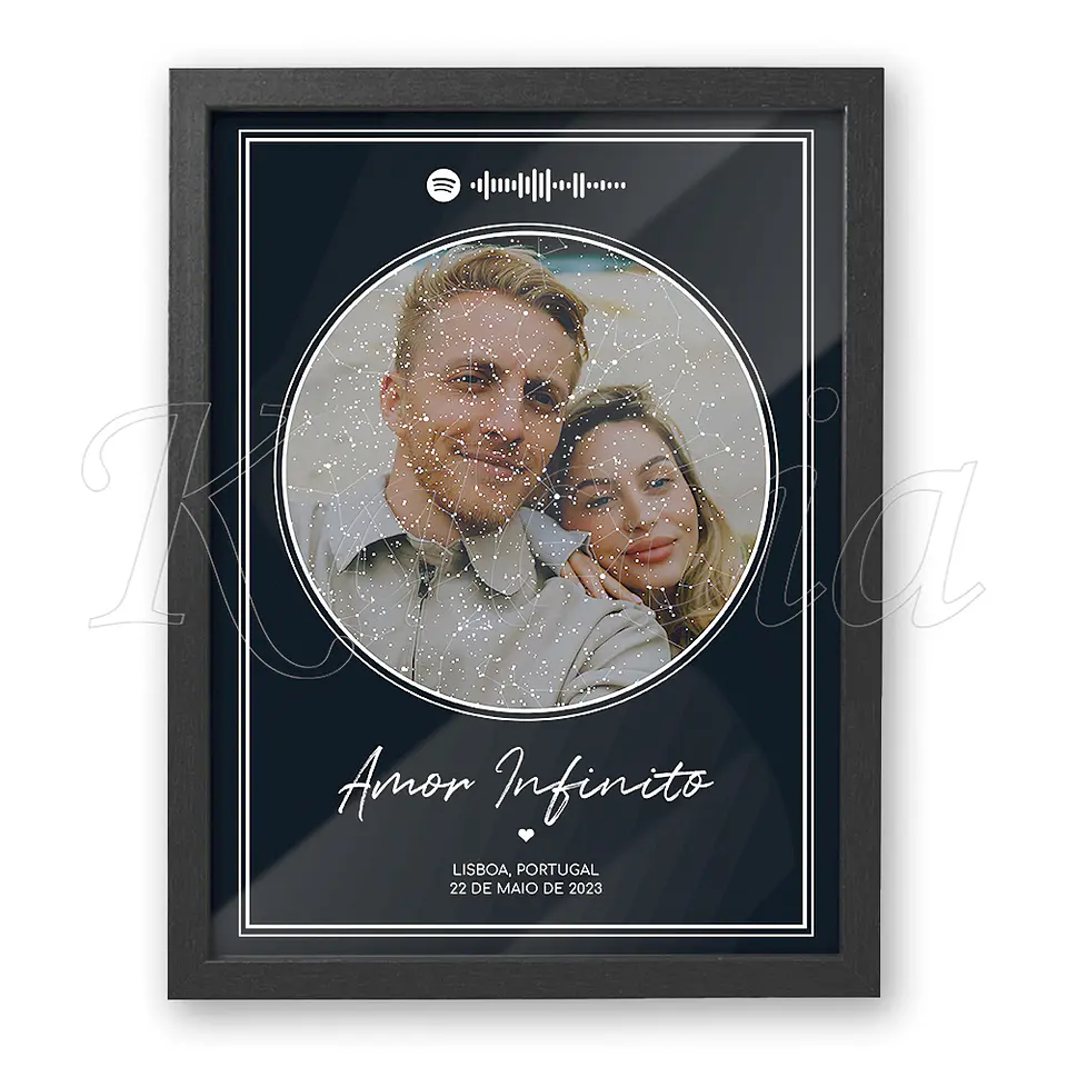 Quadro Mapa das Estrelas Foto Spotify 3