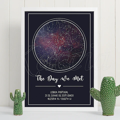 Quadro Mapa das Estrelas Galaxy
