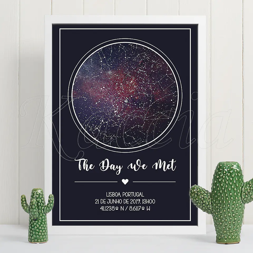 Quadro Mapa das Estrelas Galaxy 1