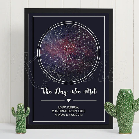 Quadro Mapa das Estrelas Galaxy