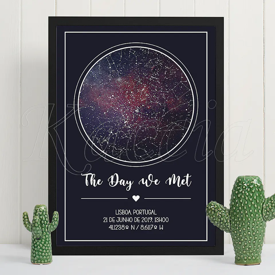 Quadro Mapa das Estrelas Galaxy 2
