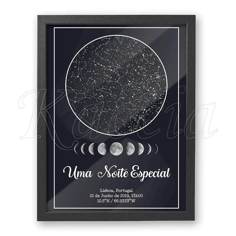 Quadro Mapa das Estrelas Lunar 4