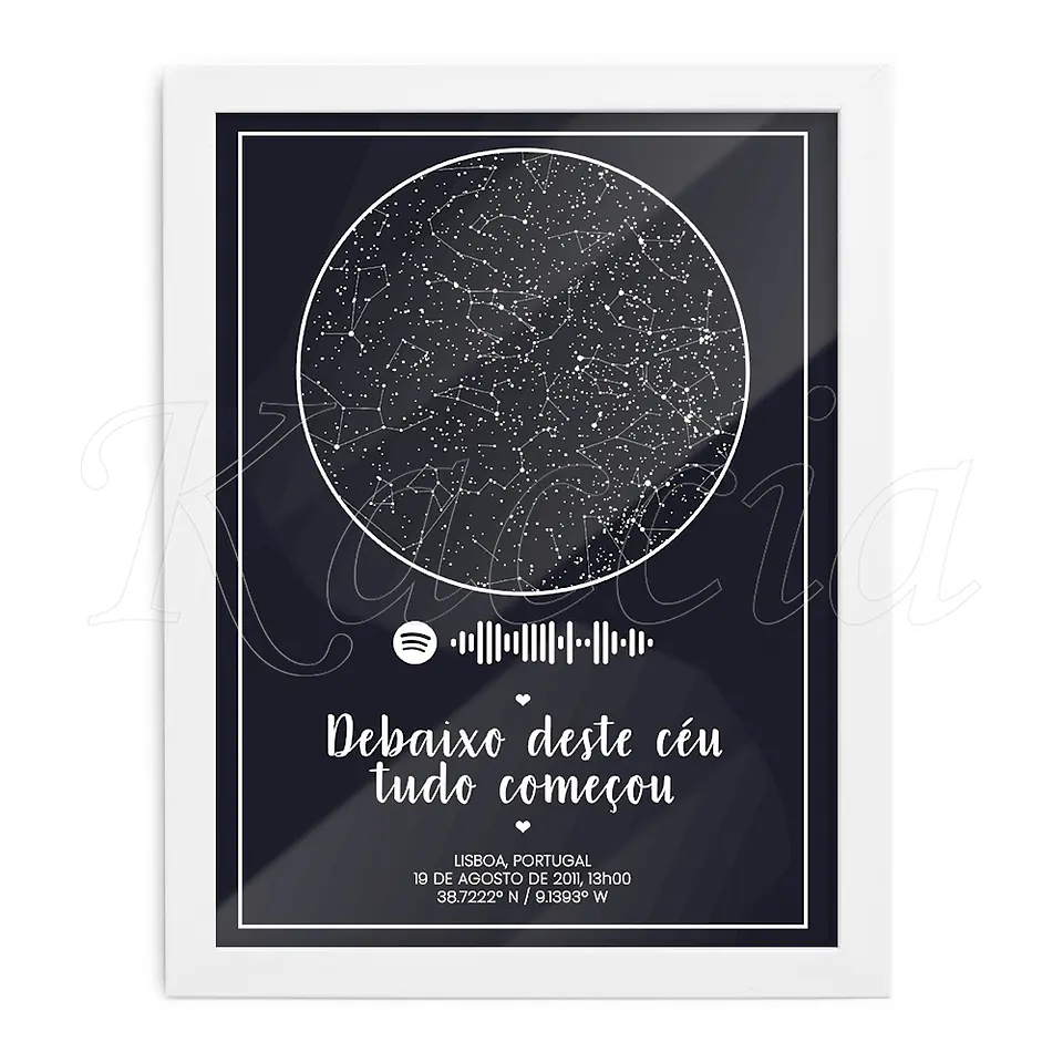 Quadro Mapa das Estrelas Spotify 3