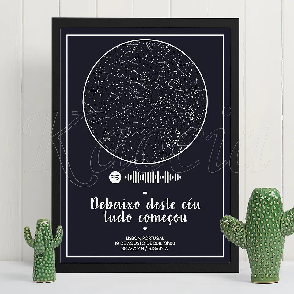 Quadro Mapa das Estrelas Spotify 2