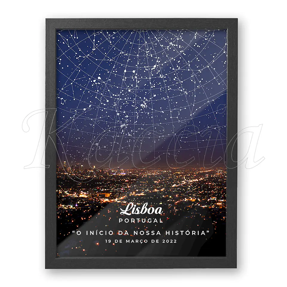 Quadro Mapa das Estrelas City 4