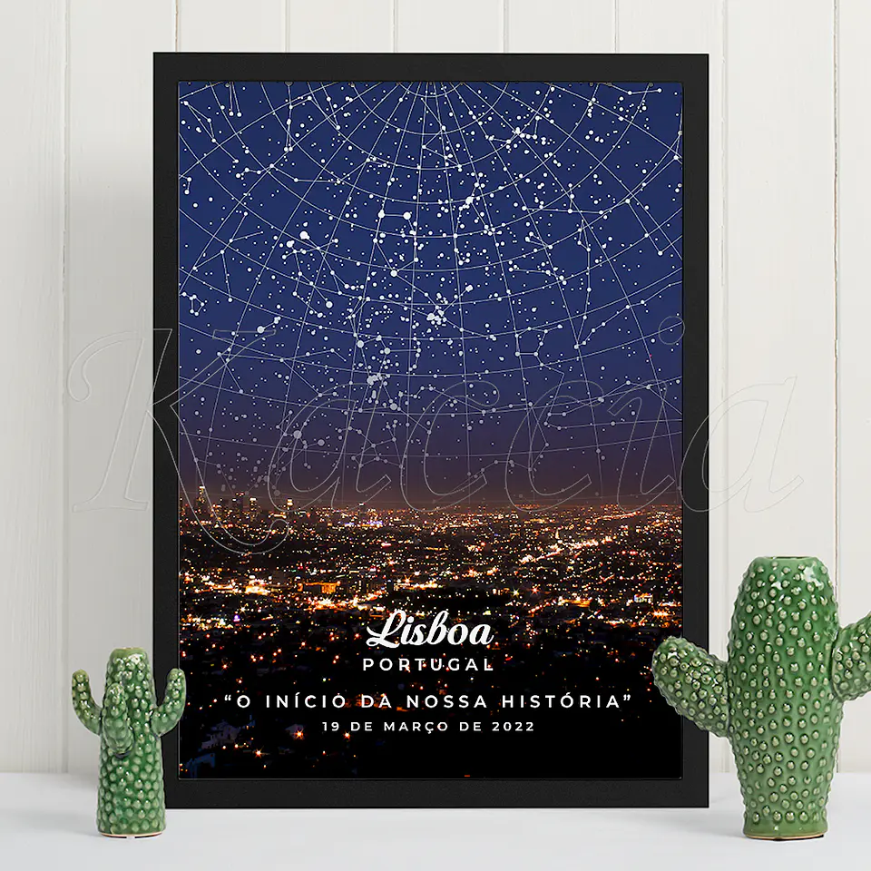 Quadro Mapa das Estrelas City 2